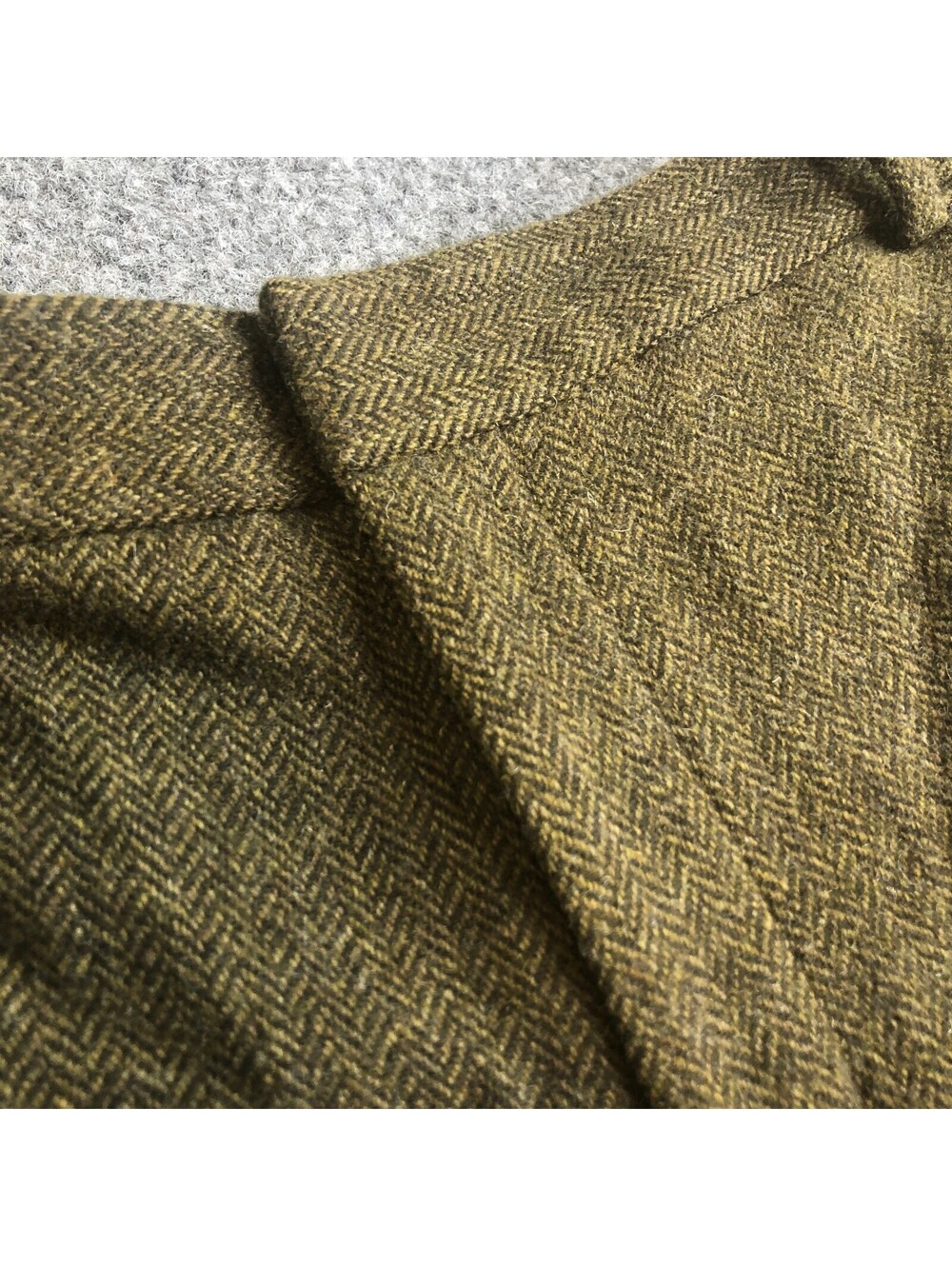Chaps Tweed Dress Pants Womens 10 Green 100% Wool Business Office Lined
